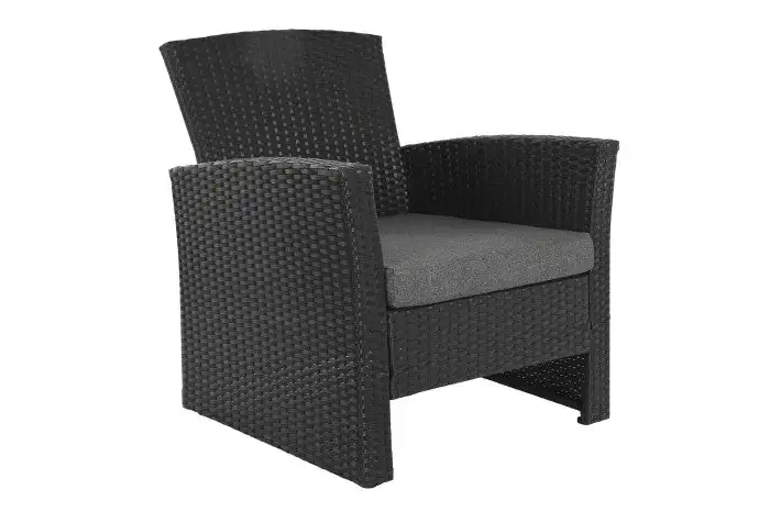 Conjunto de Sofa, 2 Sillones y Mesa Ratán sintético - Imagen 8