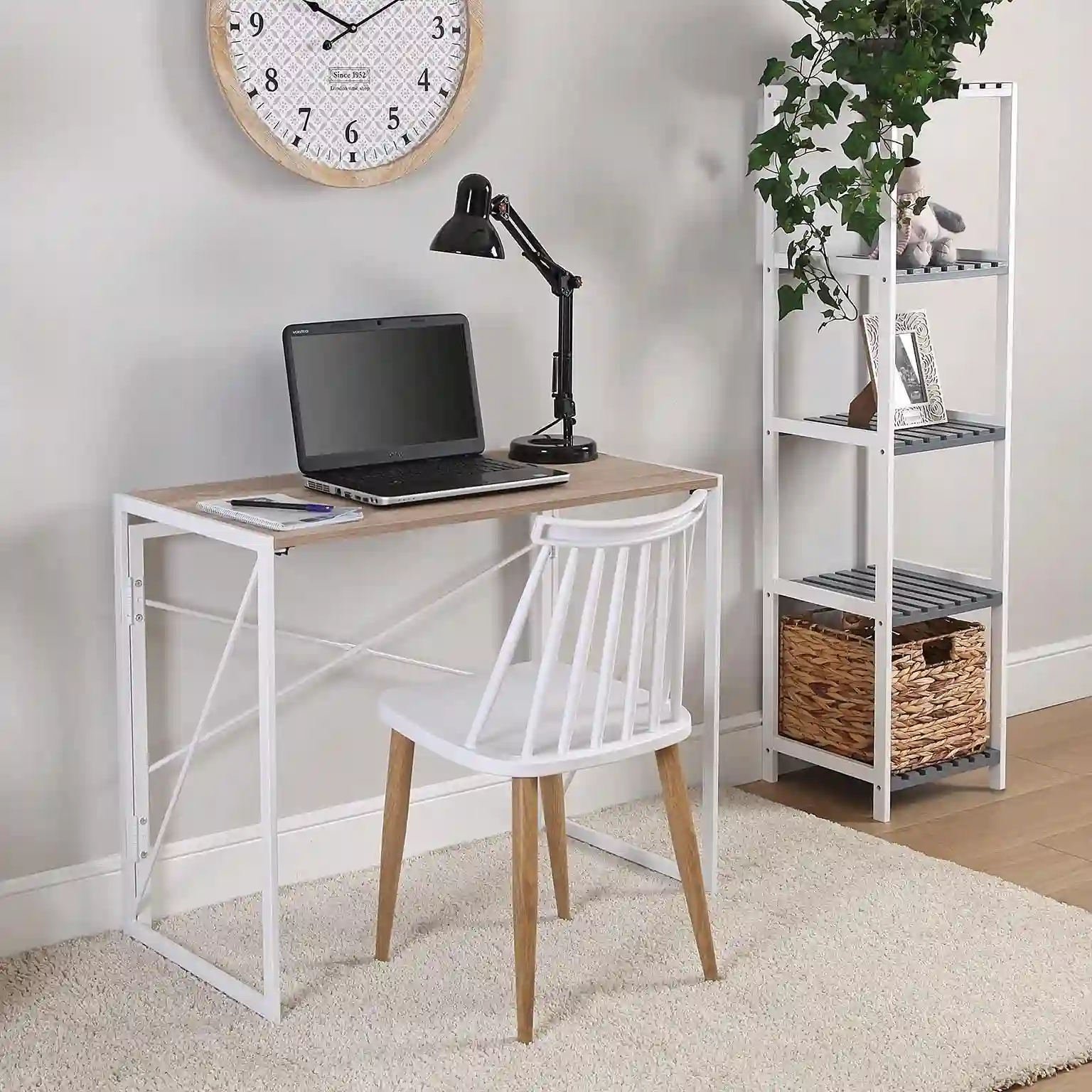 Escritorio Plegable Madera y Metal