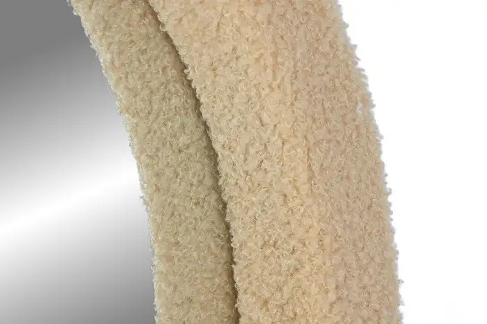 Espejo Rectangular con marco de Poliéster Terciopelo Beige - Imagen 3