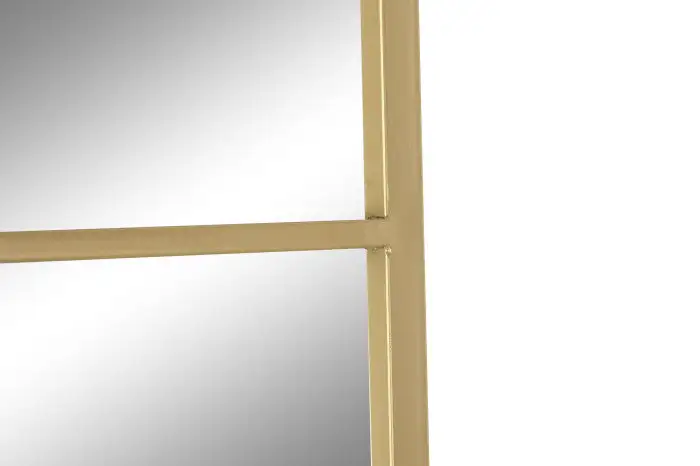 Rectangular gold and glass iron mirror - Image 2