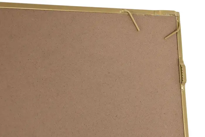 Rectangular gold and glass iron mirror - Image 4
