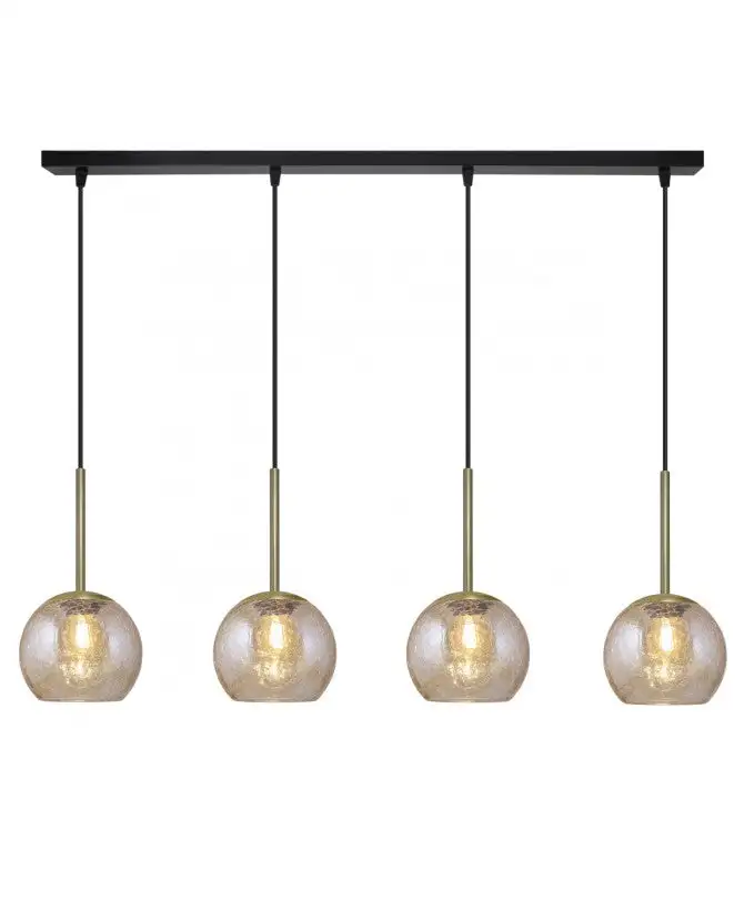 Lámpara colgante 4 luces de la Colección Cacela. Fabricada en metal