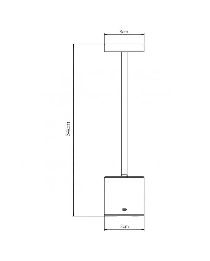 Lámpara de sobremesa táctil colección FREYA Blanco - Imagen 3