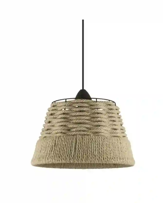 Lámpara de Techo colgante SEBU Negro Cuerda