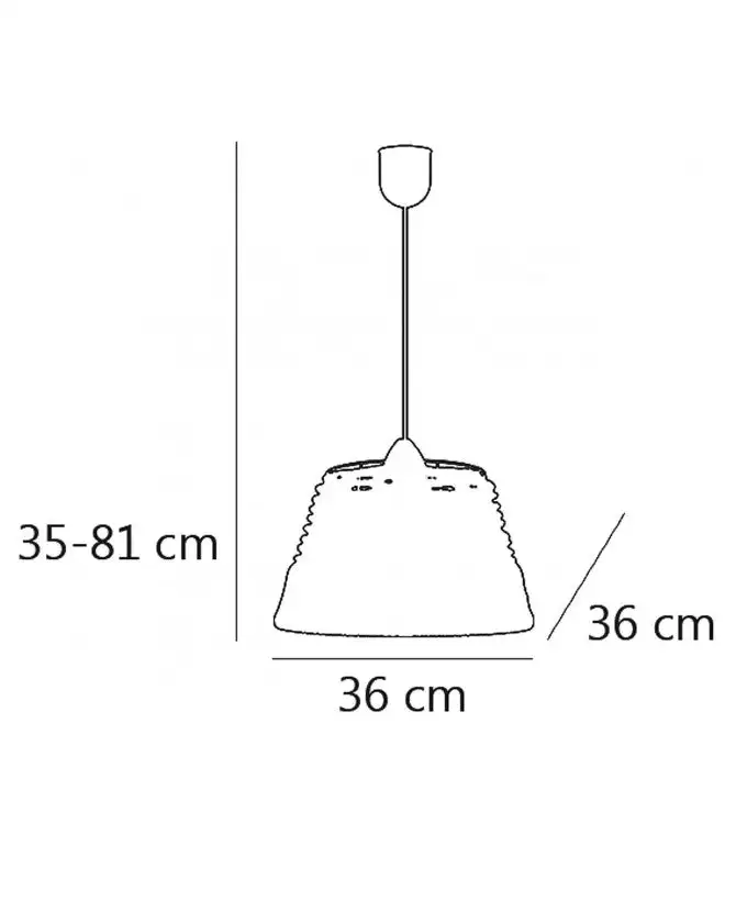 Lámpara de Techo colgante SEBU Negro Cuerda - Imagen 3