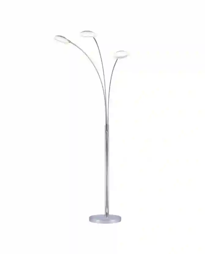 Lámpara Pie de Salón DRACO cromo LED