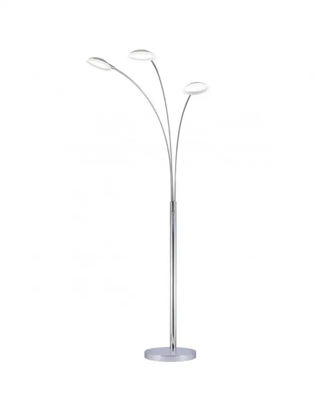 Lámpara Pie de Salón DRACO cromo LED