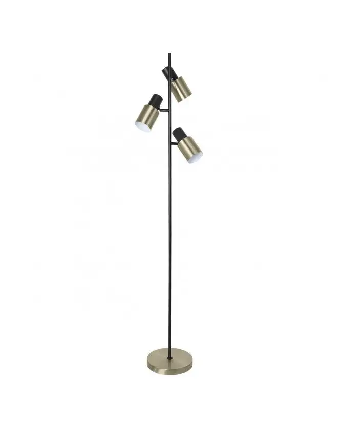 MAENA ROOM Foot lamp 3 brass black lamps