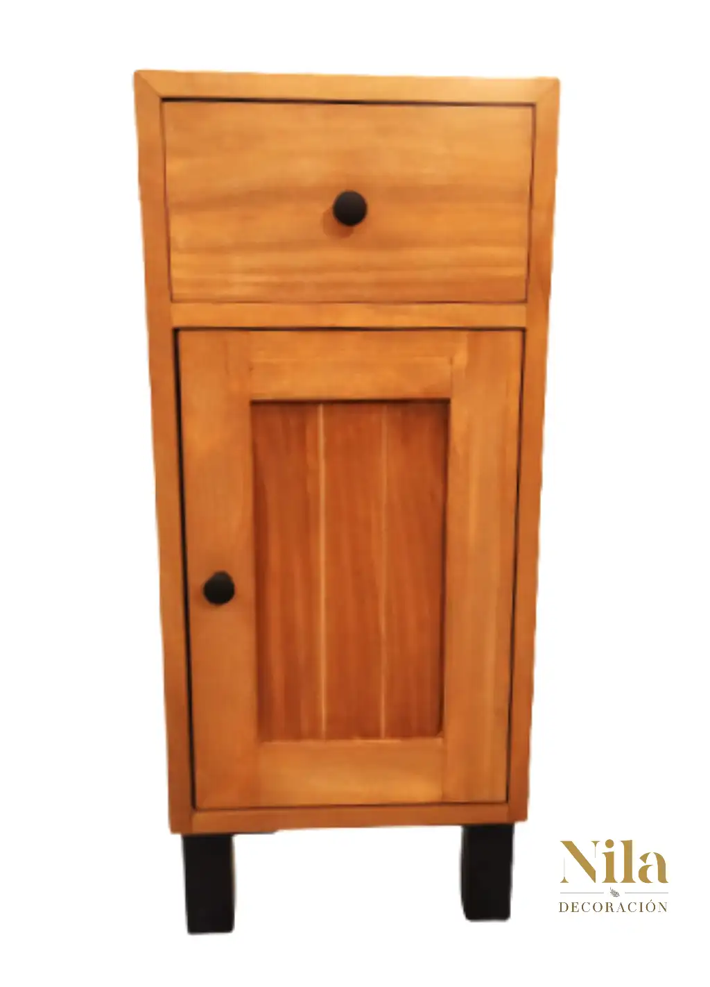 Mesilla de noche con un cajón y una puerta. - Imagen 2