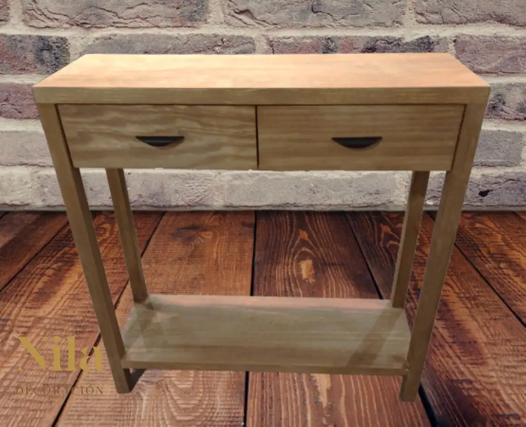 Console furniture 2 drawers and lower bucket with 3 cm thick. - Image 2
