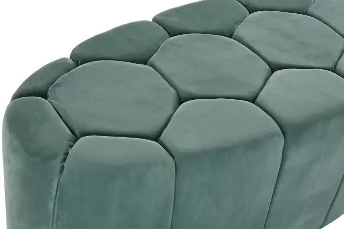 Mueble Descalzador tapizado en Poliester verde - Imagen 3