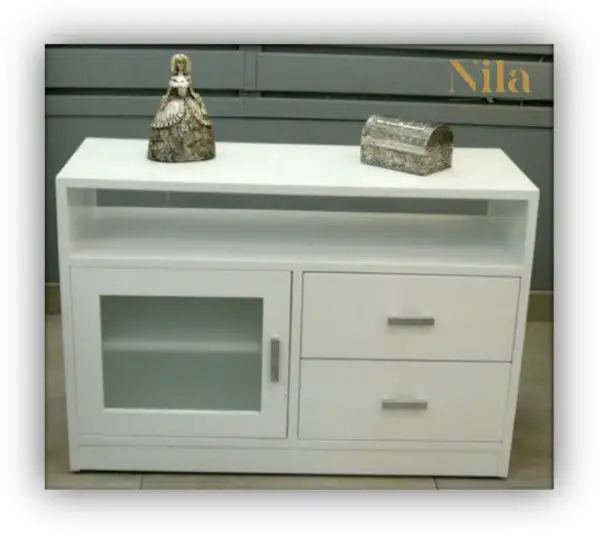 Television furniture with vain, two drawers, door with glass and inner shelf. - Image 2