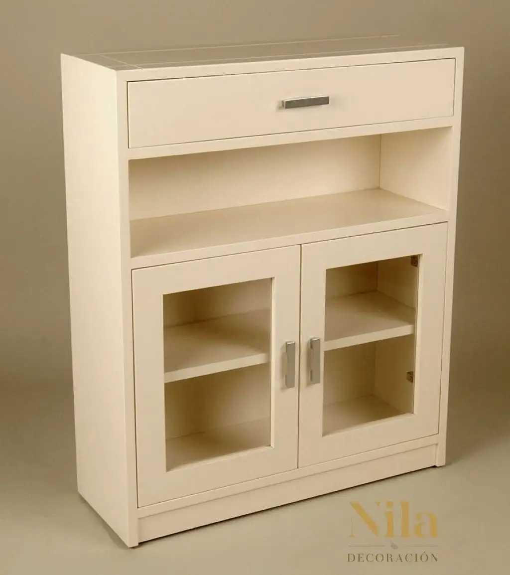 RECEIVE MEETING WITH UPPER DRAWER, VANO, TWO DOORS WITH GLASS AND INTERIOR BALL. - Image 2