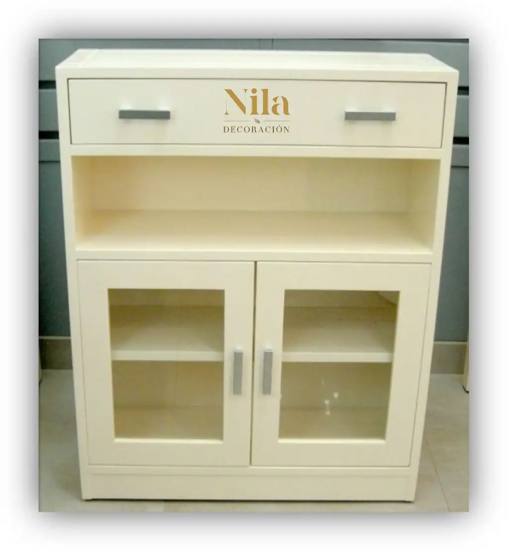 RECEIVE MEETING WITH UPPER DRAWER, VANO, TWO DOORS WITH GLASS AND INTERIOR BALL. - Image 3
