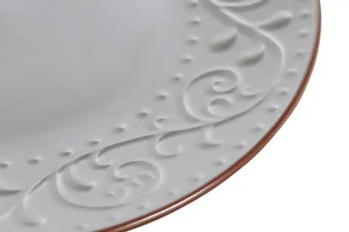 Plato de Mesa de Gres con relieve - Imagen 2