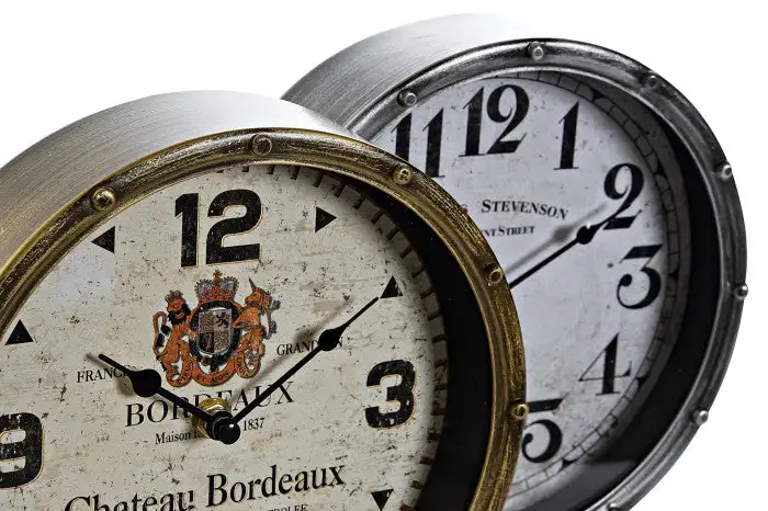 Reloj de Sobremesa Metal y Cristal - Imagen 2