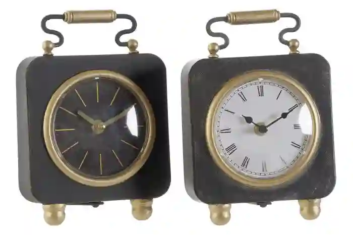 Reloj de Sobremesa Metal y PVC