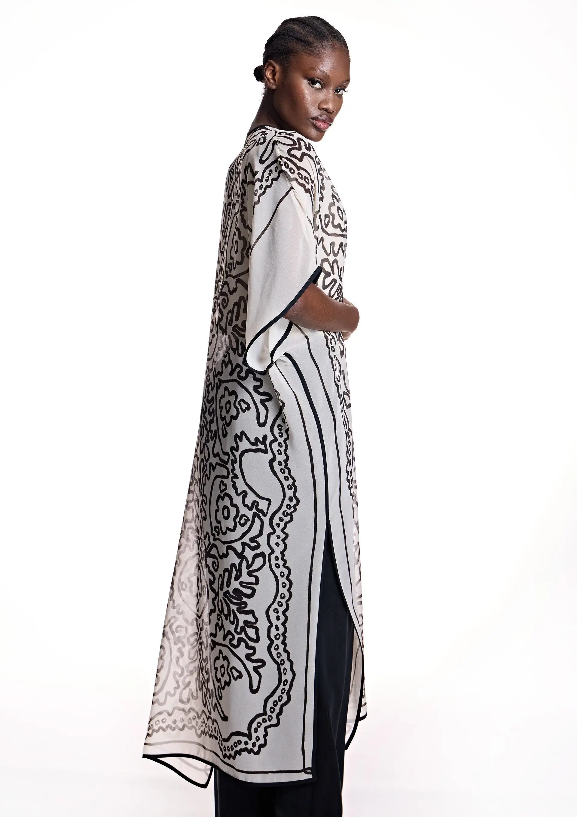 Kimono Alba Count Largo de gauze - Image 4