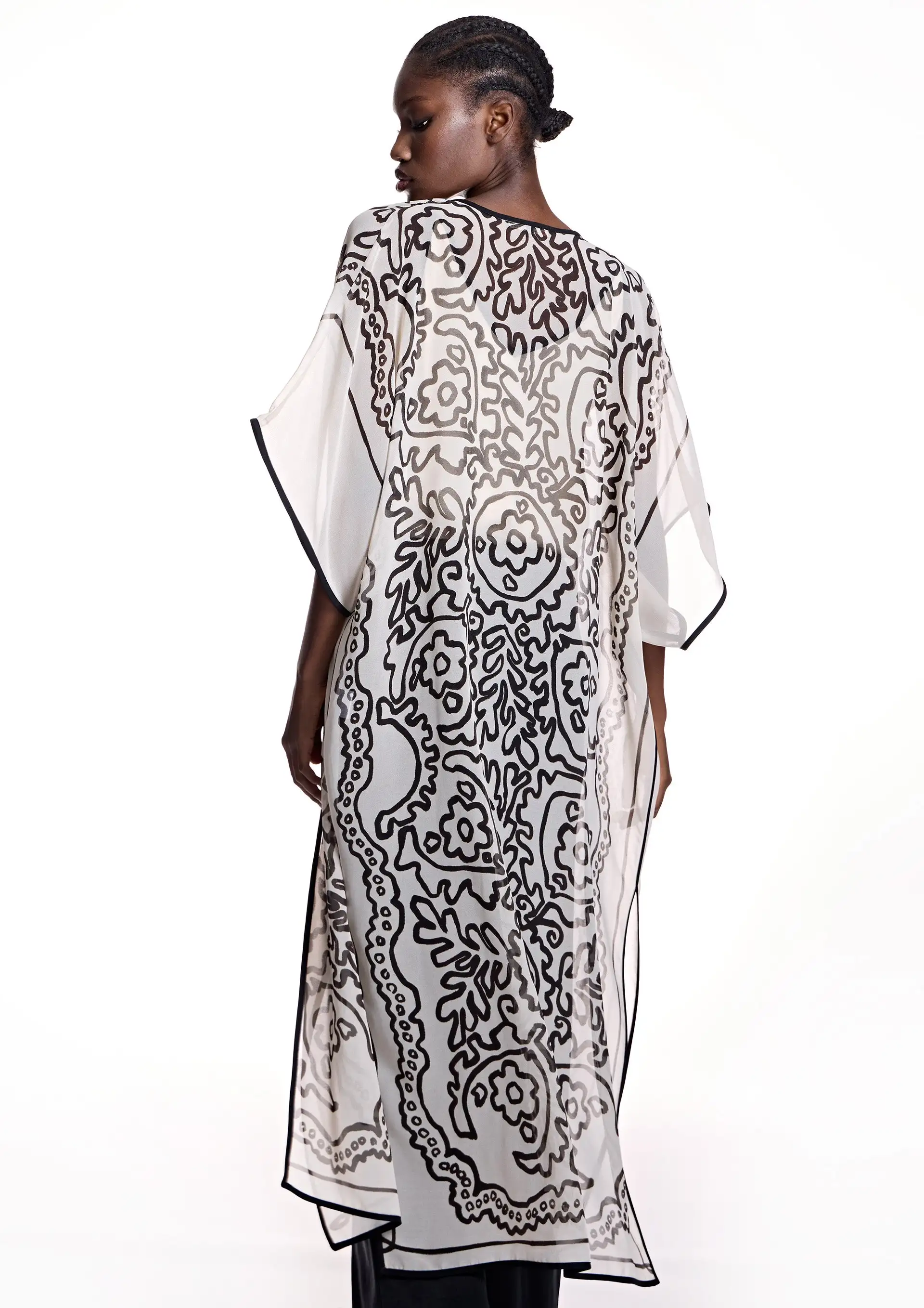 Kimono Alba Count Largo de gauze - Image 5