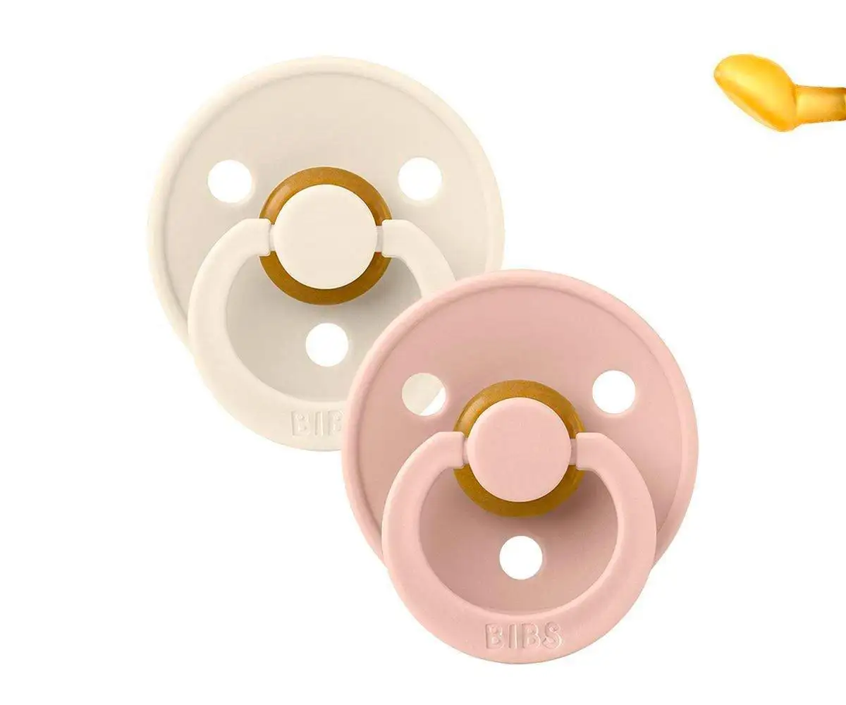 2 Chupetes BIBS colour cnatómica Ivory/Blush