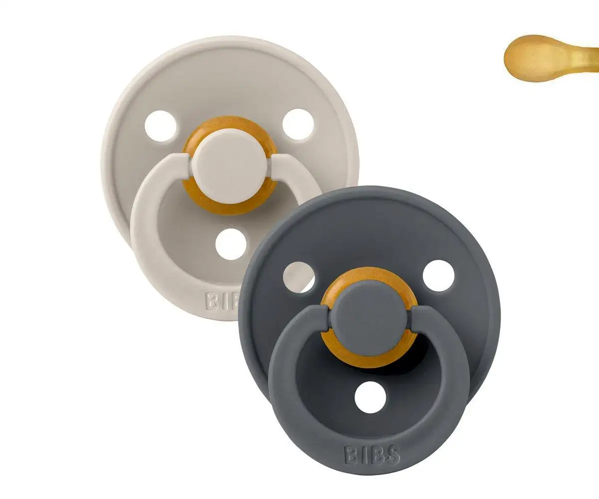 2 Bibs Colour Chupetes Sand/Iron