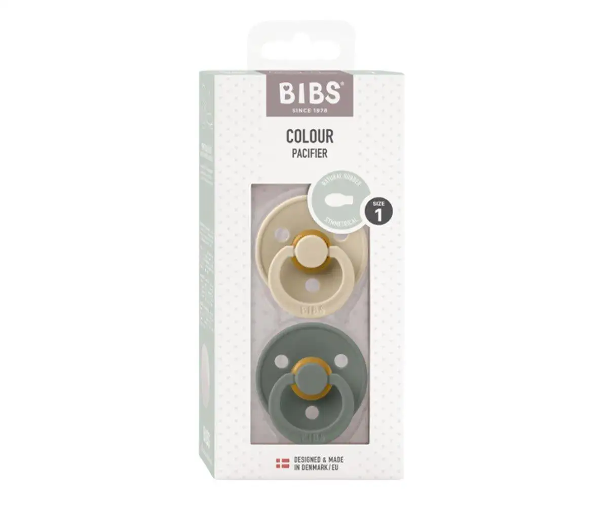2 Bibs Colour Chupetes Simetric Vanilla/Pine - Image 5