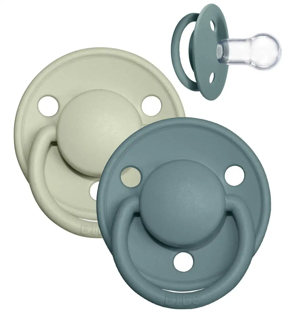 2 Chupetes BIBS De Lux Island Sea/Sage Silicona - Imagen 4