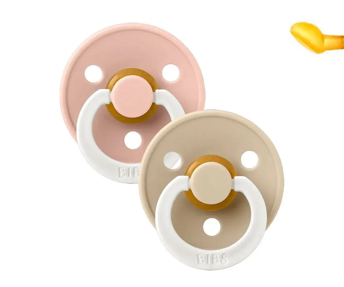 2 Night Chupetes Bibs Color Anatomical Blush/Vanilla