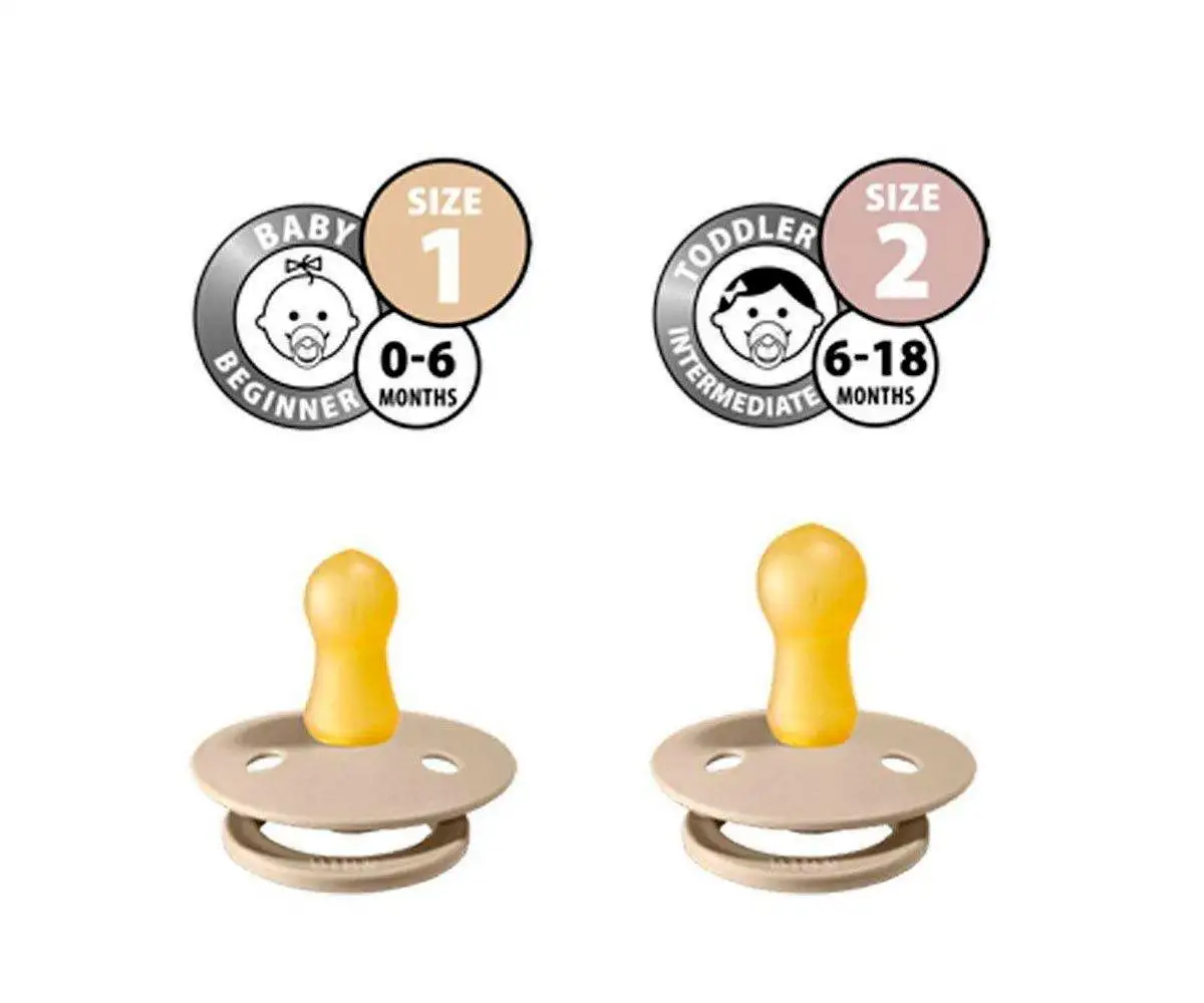 2 night pacifiers bibs colour round vanilla/blush - Image 6
