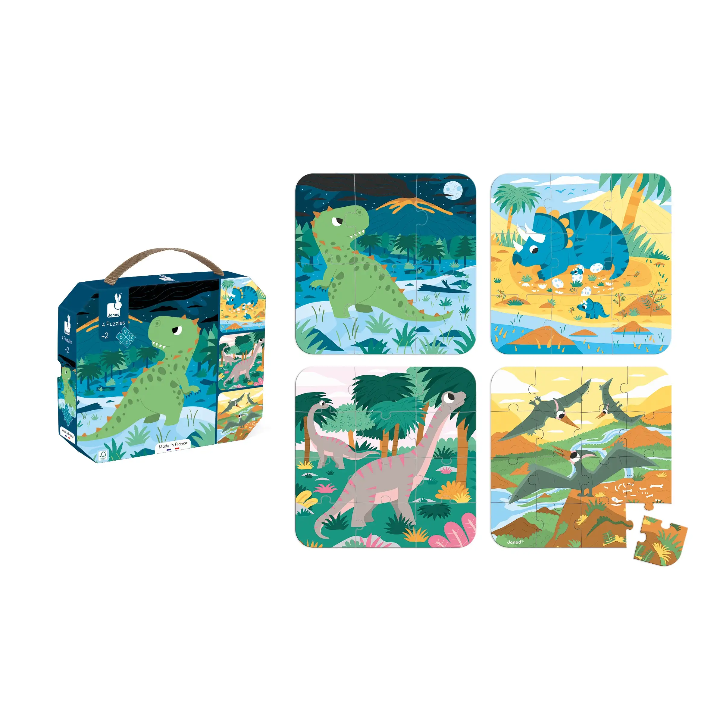 4 Puzzles of Janod Evolutionary Dinosaurs - Image 2