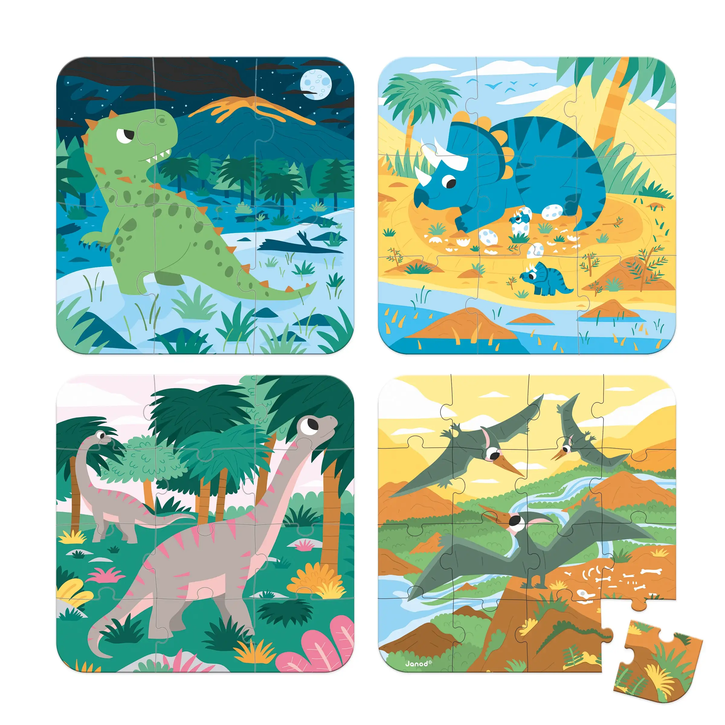 4 Puzzles of Janod Evolutionary Dinosaurs - Image 3