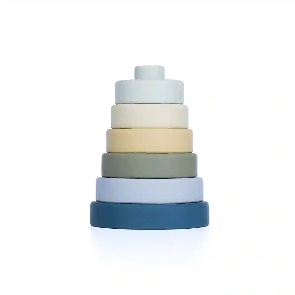 Azul Silicone apilable