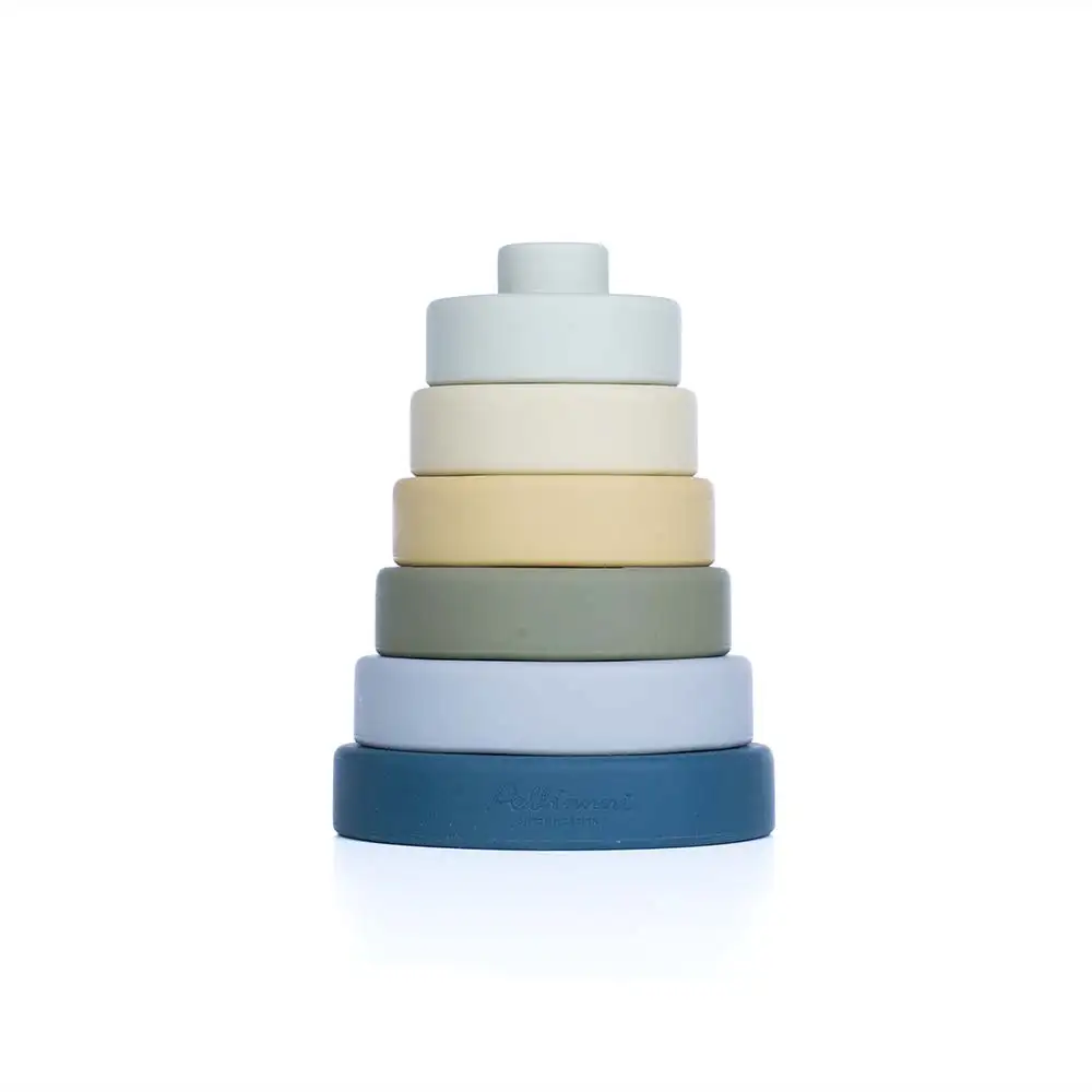Azul Silicone apilable