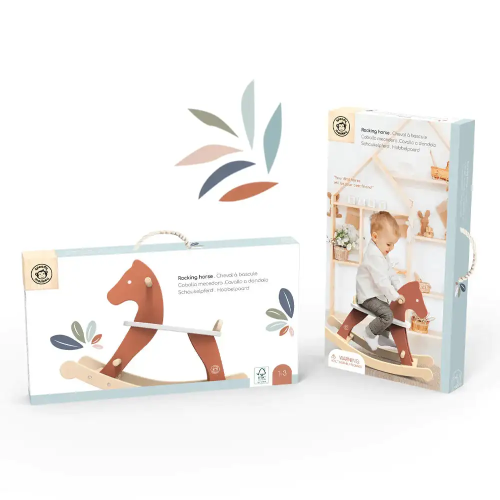 Speedy Monkey Wooden Balance Horse - Image 3