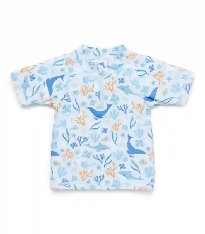 Short sleeve bath t -shirt ocean dreams blue