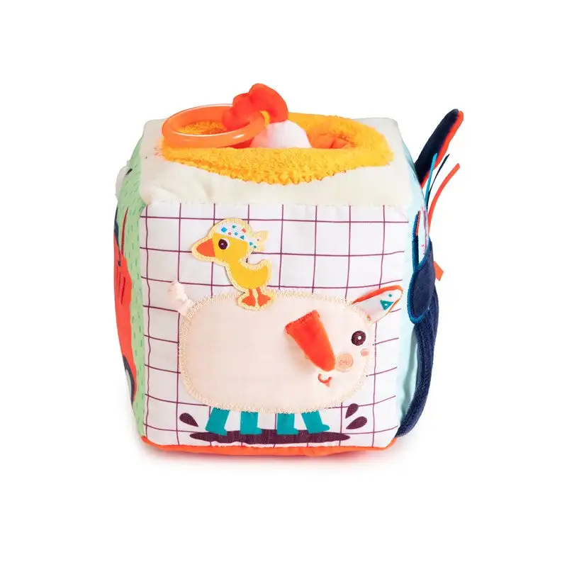 Cubo de actividades con sonidos granja Lilliputiens - Imagen 3