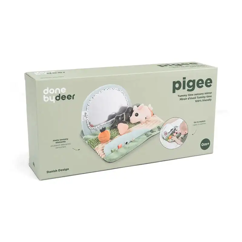 Espejo Sensorial Tummy Time Tiny Farm hecha por ciervo - Imagen 4