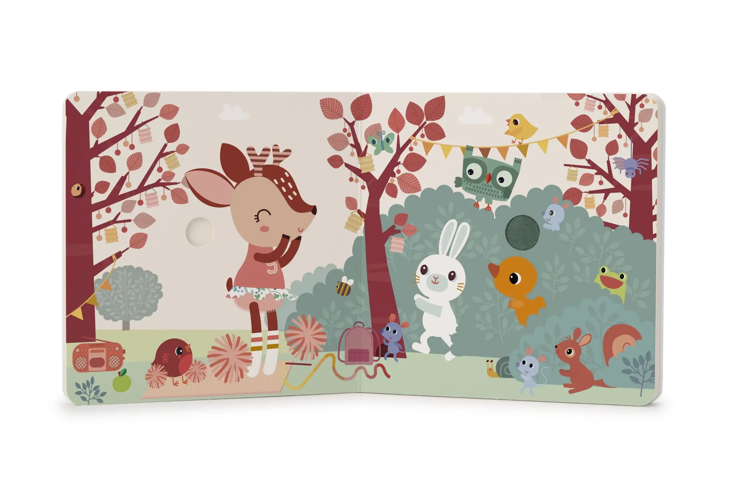 Libro de sonidos y texturas "Happy Forest" Lilliputiens - Imagen 4