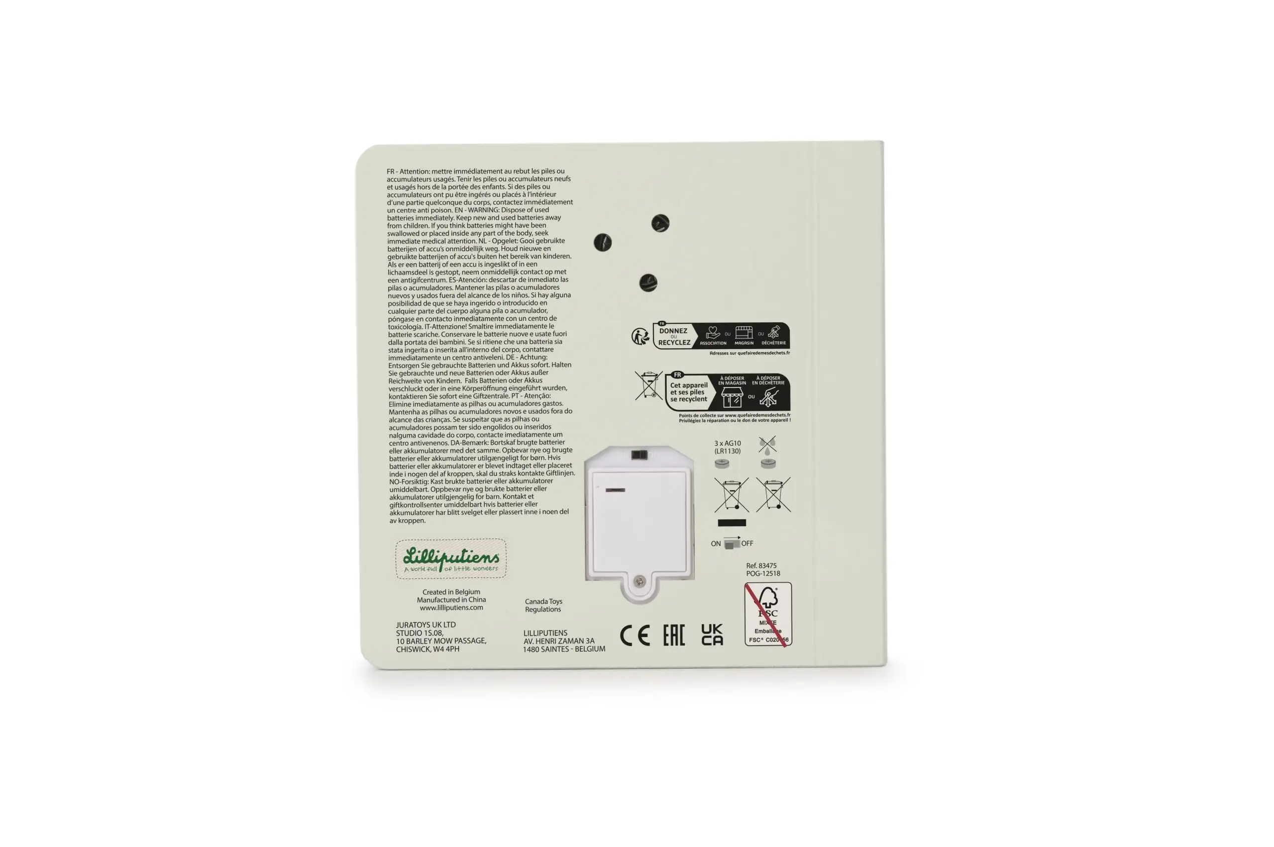 Libro de sonidos y texturas "Happy Forest" Lilliputiens - Imagen 9