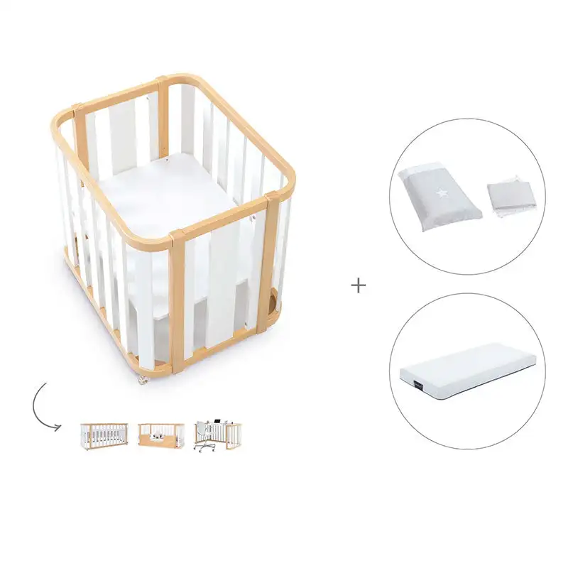 Minicuna-Cuna-Cama-Decritory (4n1) Wood/White · Create Plus Tres · Alondra - Image 16
