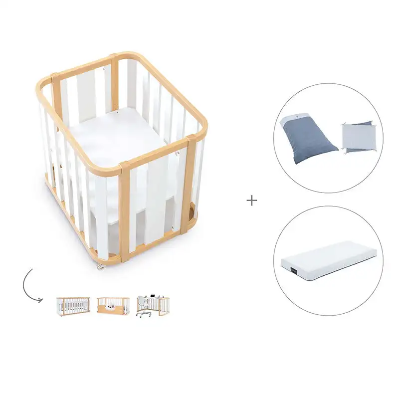 Minicuna-Cuna-Cama-Decritory (4n1) Wood/White · Create Plus Tres · Alondra - Image 17