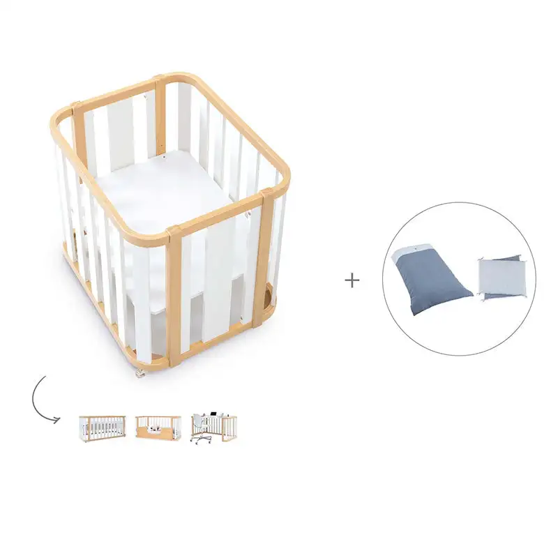 Minicuna-Cuna-Cama-Decritory (4n1) Wood/White · Create Plus Tres · Alondra - Image 18