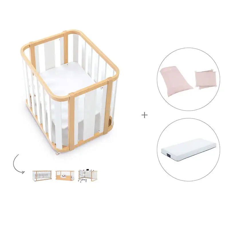 Minicuna-Cuna-Cama-Decritory (4n1) Wood/White · Create Plus Tres · Alondra - Image 20