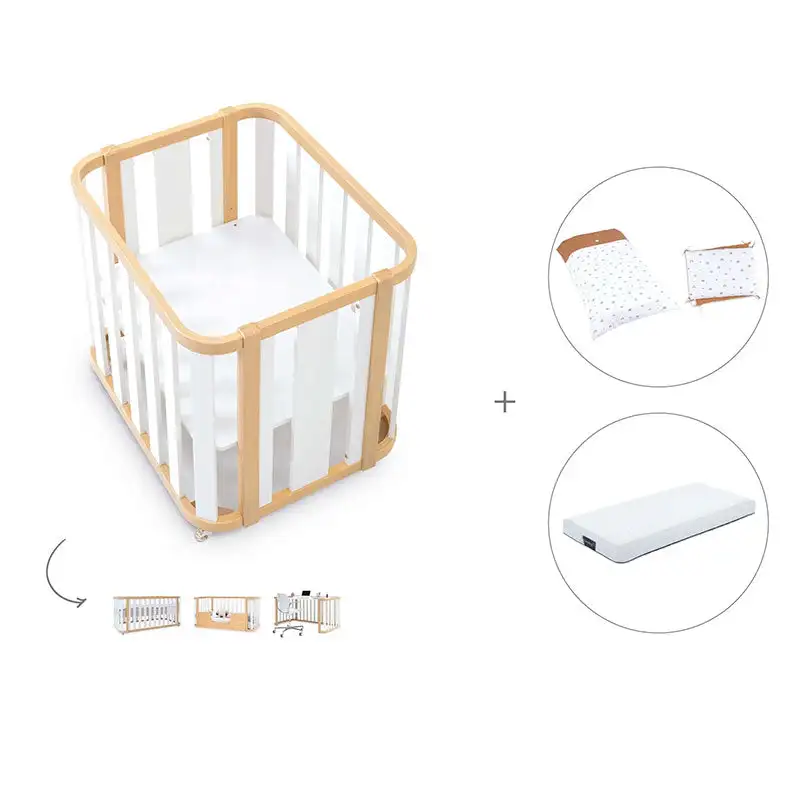 Minicuna-Cuna-Cama-Decritory (4n1) Wood/White · Create Plus Tres · Alondra - Image 21