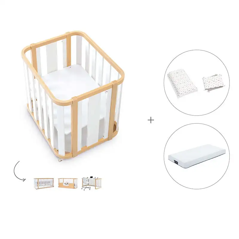Minicuna-Cuna-Cama-Decritory (4n1) Wood/White · Create Plus Tres · Alondra - Image 30