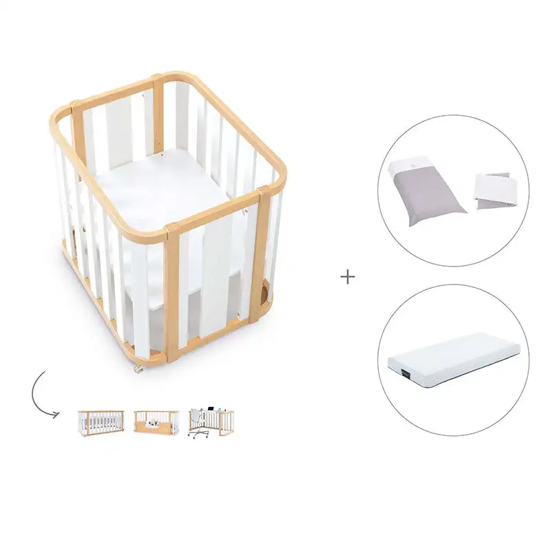 Minicuna-Cuna-Cama-Decritory (4n1) Wood/White · Create Plus Tres · Alondra - Image 34