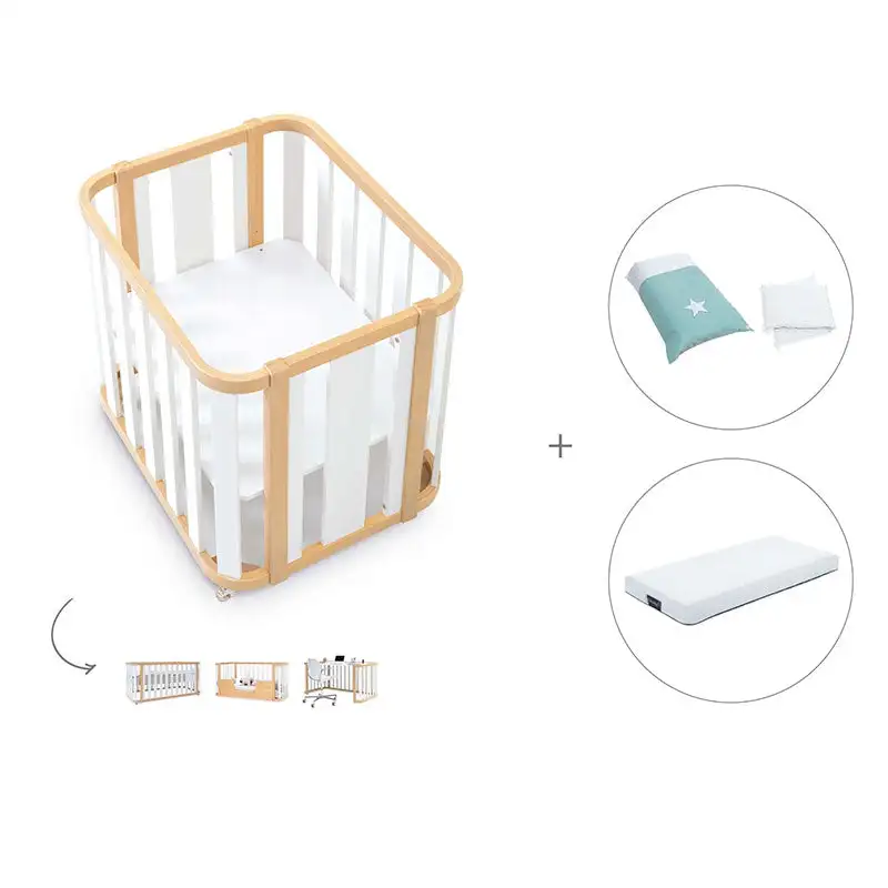 Minicuna-Cuna-Cama-Decritory (4n1) Wood/White · Create Plus Tres · Alondra - Image 37