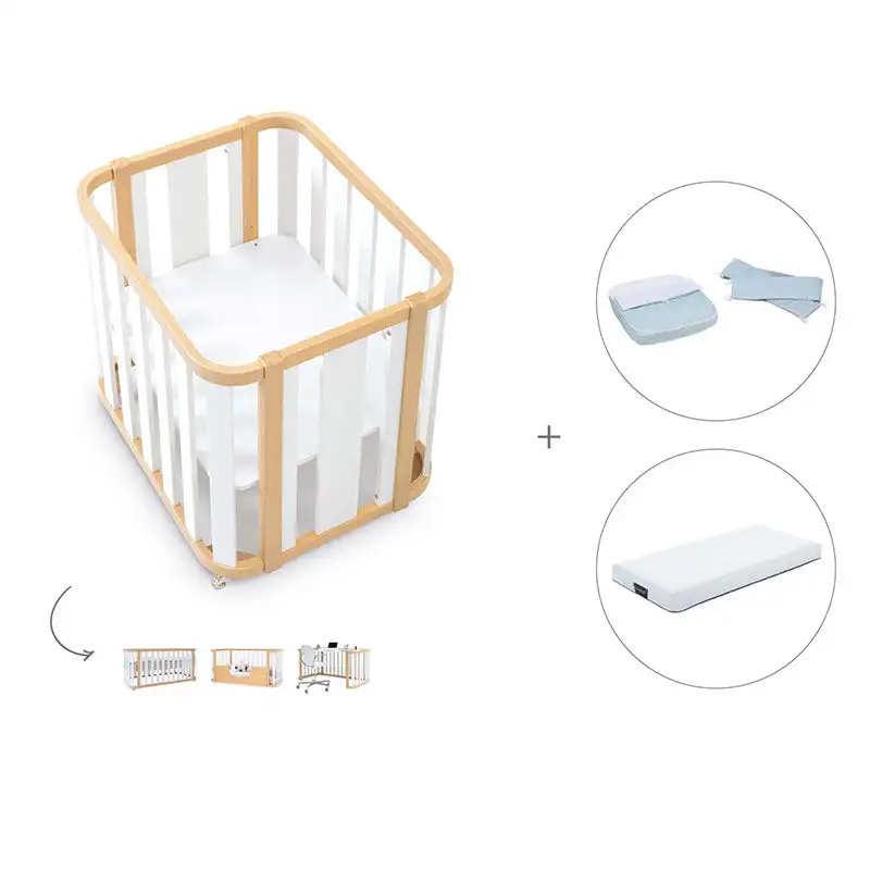 Minicuna-Cuna-Cama-Decritory (4n1) Wood/White · Create Plus Tres · Alondra - Image 39