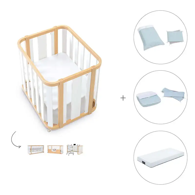 Minicuna-Cuna-Cama-Decritory (4n1) Wood/White · Create Plus Tres · Alondra - Image 40
