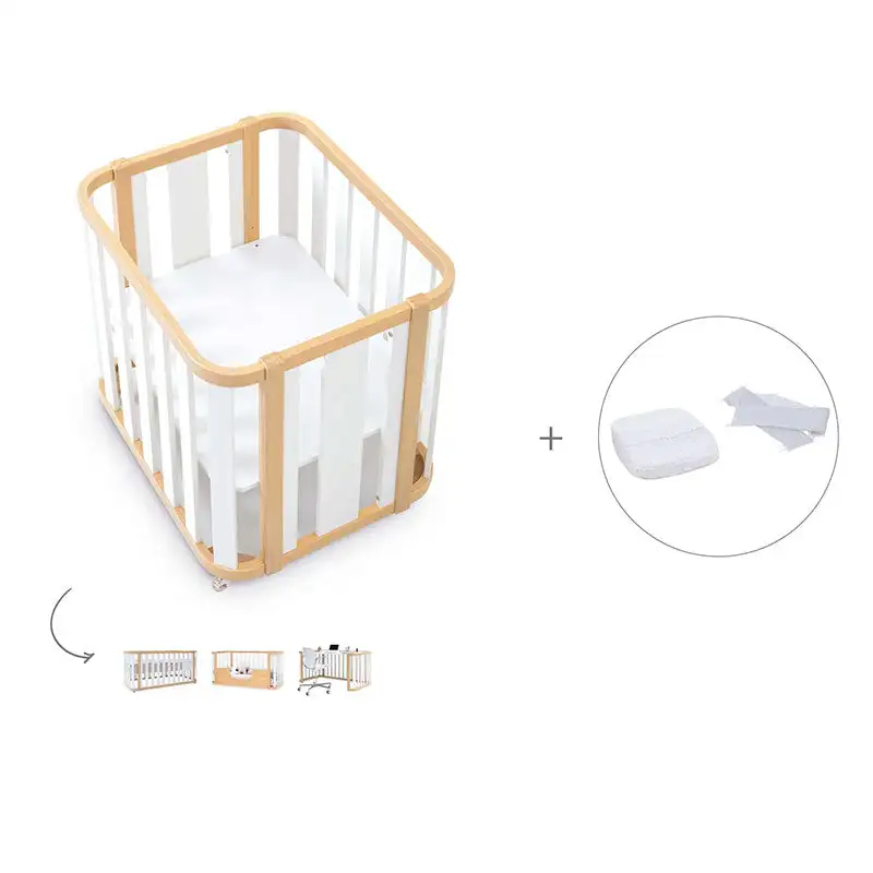 Minicuna-Cuna-Cama-Decritory (4n1) Wood/White · Create Plus Tres · Alondra - Image 42